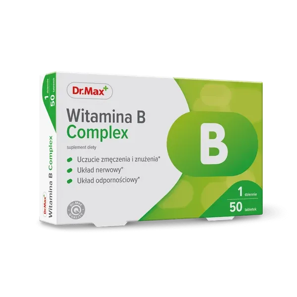 Dr.Max Witamina B Complex: комплекс вітамінів групи B для енергії, нервової системи та обміну речовин
