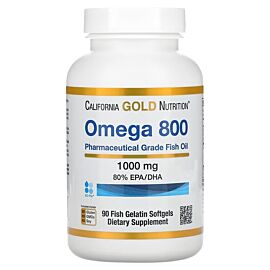 California Gold Nutrition Omega 800 80% EPA/DHA 1000 mg 90 капсул