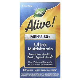 Nature's Way Alive! Men's 50+ Ultra Potency Complete Multivitamin 60 таблеток