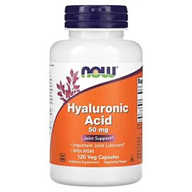 NOW Hyaluronic Acid 50 mg 120 вегетаріанських капсул