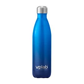 VPLab Metal water bottle 500 ml blue, Темно-Синій