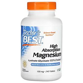 Doctor's Best High Absorption Magnesium 100 mg 240 таблеток