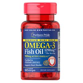 Puritan's Pride Omega-3 1290 mg Mini Gels 60 капс