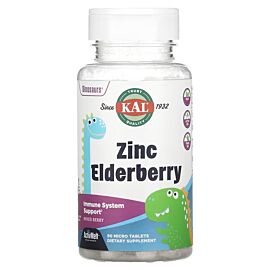 KAL Dinosaurs Zinc Elderberry 90 мікро-таблеток