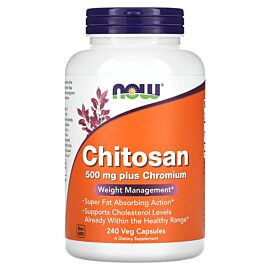NOW Chitosan Plus Chromium 500 mg 240 капсул