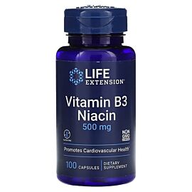 Life Extension Vitamin B3 Niacin 500 mg 100 капсул