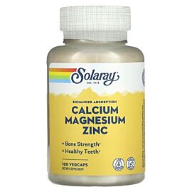 Solaray Calcium Magnesium Zinc 100 рослинних капсул