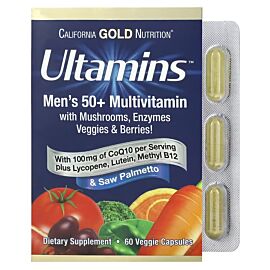 California Gold Nutrition Ultamins Men's 50+ Multivitamin 60 капсул