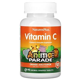 NaturesPlus Animal Parade Vitamin C (Без цукру) 90 таблеткок у формі тварин