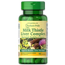 Puritan's Pride Milk Thistle Liver Complex 90 капсул