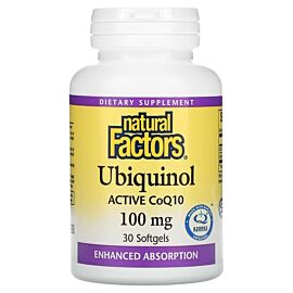 Natural Factors Ubiquinol Active CoQ10 100 mg 30 капсул