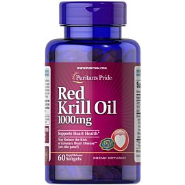 Puritan's Pride Red Krill Oil 1000 mg (170 mg Active Omega-3) 60 капсул
