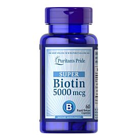Puritan's Pride Biotin 5,000 мкг 60 капсул
