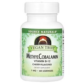 Source Naturals Vitamin B-12 MethylCobalamin Cherry 1 mg 60 льодяників