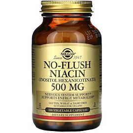Solgar No-Flush Niacin 500 мг 100 капсул