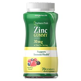 Puritan's Pride Zinc Gummy 30 mg 70 жувальних цукерок