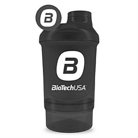 Biotech Wave + Nano shaker 300 мл + 150 мл, Черный, Чорний