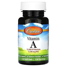 Carlson Vitamin A 4,500 mcg RAE (15,000 IU) 120 капсул