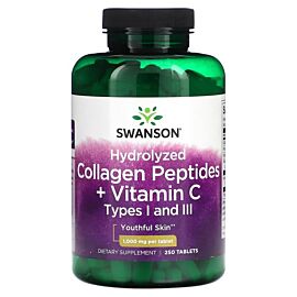 Swanson Hydrolyzed Collagen Peptides 250 таблеток