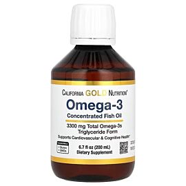 California Gold Nutrition  Norwegian Extra Strength Omega 3 Fish Oil Lemon 200 ml, Лимон