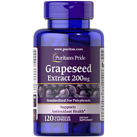 Puritan's Pride Grapeseed Extract 200 mg 120 капсул