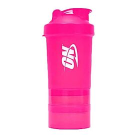 Шейкер Optimum Nutrition 3в1 600 ml, Черный, Рожевий