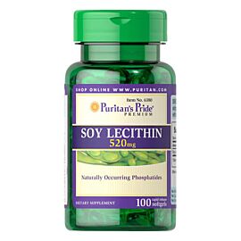 Puritan's Pride Soy Lecithin 520 mg 100 капс
