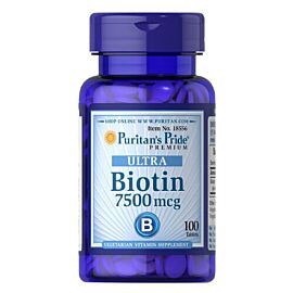 Puritan's Pride Biotin 7,500 мкг 100 таблеток