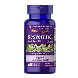 Puritan's Pride Resveratrol 50 mg 60 рідких капсул