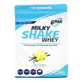 6PAK Milky Shake Whey 700 грам, Полуниця-Ківі