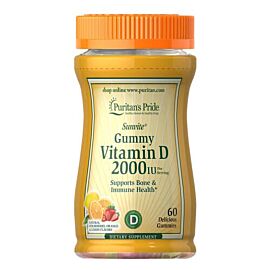 Puritan's Pride Vitamin D3 2000 IU 60 жувальних цукерок