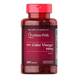 Puritan's Pride Apple Cider Vinegar 480 mg 200 таблеток