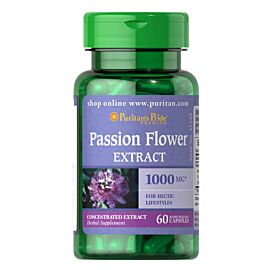 Puritan's Pride Пасифлора Passion Flower Extract 1000 mg 60 капсул