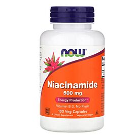 NOW Niacinamide 500 mg 100 капсул