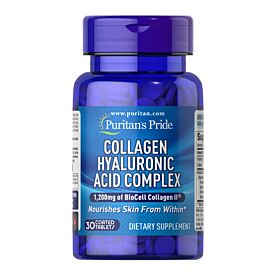 Puritan's Pride Collagen Hyaluronic Acid Complex 30 таб