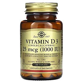 Solgar Vitamin D3 25 мкг 1000 МО 90 таблеток