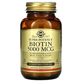 Solgar Biotin 5,000 mcg 50 капсул