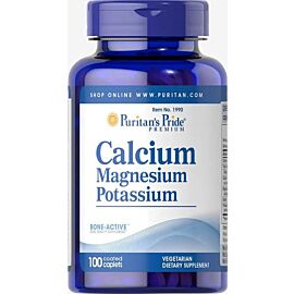 Puritan's Pride Calcium Magnesium and Potassium 250 mg/49 mg 100 таб