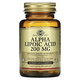 Solgar Alpha-Lipoic Acid 200 мг 50 капсул