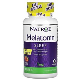 Natrol Melatonin Fast Dissolve Strawberry 1 mg 90 таблеток