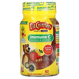 L'il Critters Immune C Plus Zinc & Vitamin D 60 жувальних цукерок