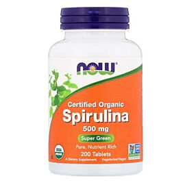 NOW Spirulina 500 mg 200 таблеток