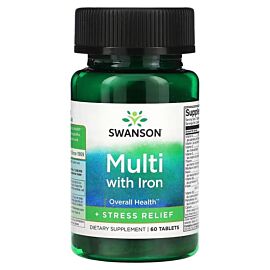 Swanson Multi with Iron + Stress Relief 60 таблеток