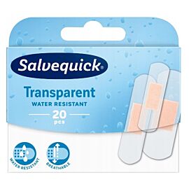 Salvequick Transparent Водостійкі, прозорі, дихаючі пластирі, 20 шт