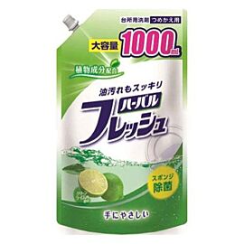 Mitsuei Herbal Fresh Lime Refill Extra Large гель для миття посуду, овочів, фруктів, аромат Лайм,1000 мл