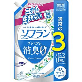 Lion Soflan Premium Deodorizer кондиціонер для білизни, аромат білих трав (запасний блок) 1260 мл