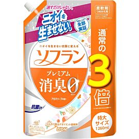 Lion Soflan Premium Deodorant Savon кондиціонер для білизни аромат квіткового мила (запасний блок) 1260 мл