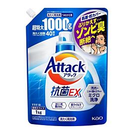 KAO Attack Antibacterial EX Концентрований антибактеріальний гель для прання від запаху затхлості, рефіл 1000 г