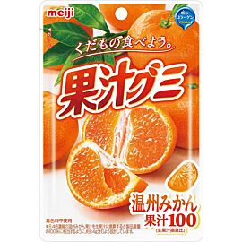 Meiji Цукерки мармеладні з натуральним мандариновим соком, 51 г