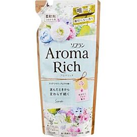 Lion Soflan Aroma Rich Sara Парфумований кондиціонер для білизни аромат водних квітів, 400 мл поповнення